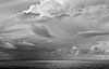 Stormy sky over ocean